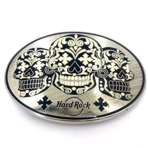 Celebrity Designer King Baby Studio x Hard Rock Cafe Skull Alloy Belt Buckle